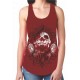 Ladies Black Support 81 Red Tank Top