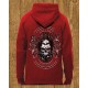 Ladies Red Hoodie with chest logo and full back logo