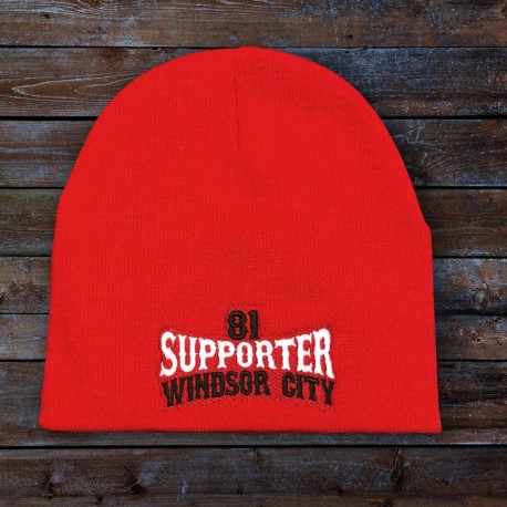 SUPPORT WINDSOR CITY BEANIE RED