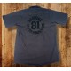 Grey Short Sleeve Shirt with Support 81 Logo